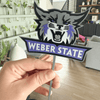 Purple Wildcat Head | Cake Topper