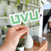Green UVU Letters | Cake Topper