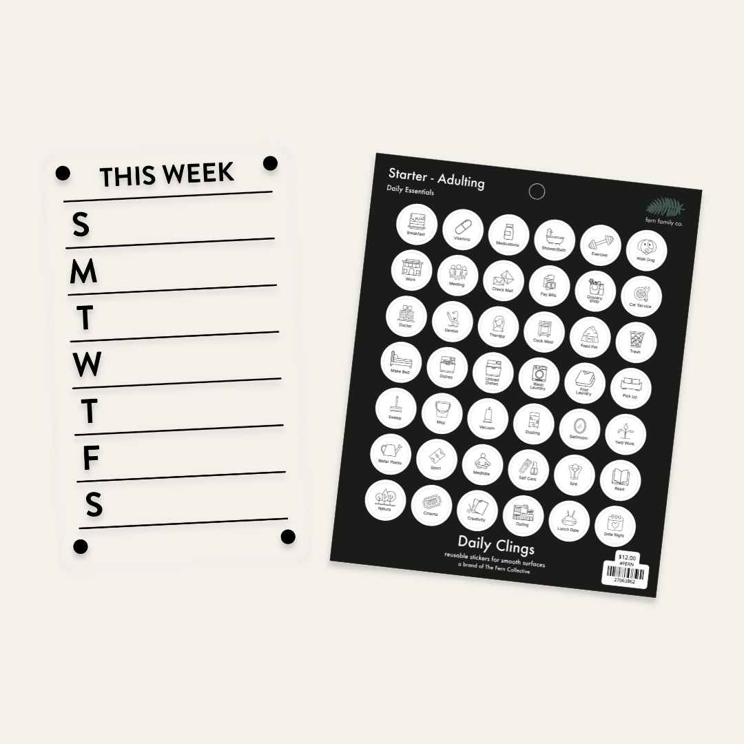 Adulting Board Starter Bundle, 6x10 board