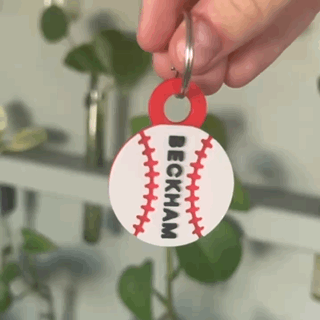 Custom NFC Keychain | Baseball Bag Tag