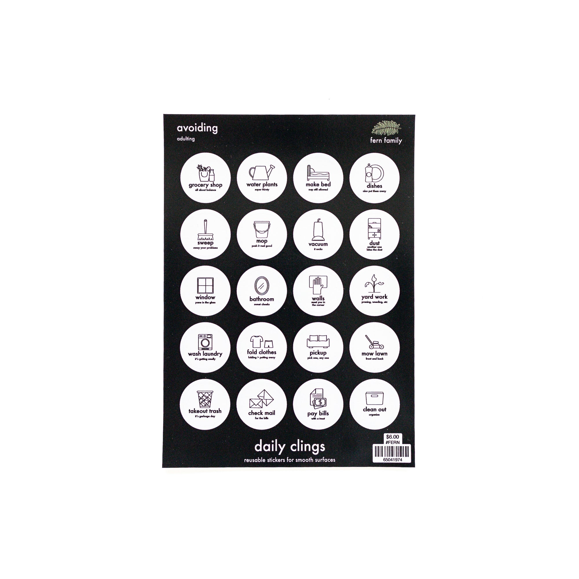 Procrastination Tasks | Adulting | Daily Clings