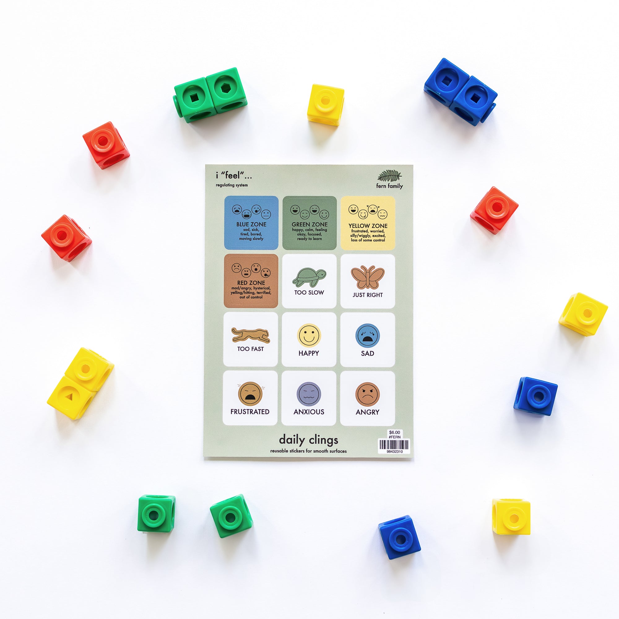 Feelings & Emotions | Zones | Emotion Regulation Clings