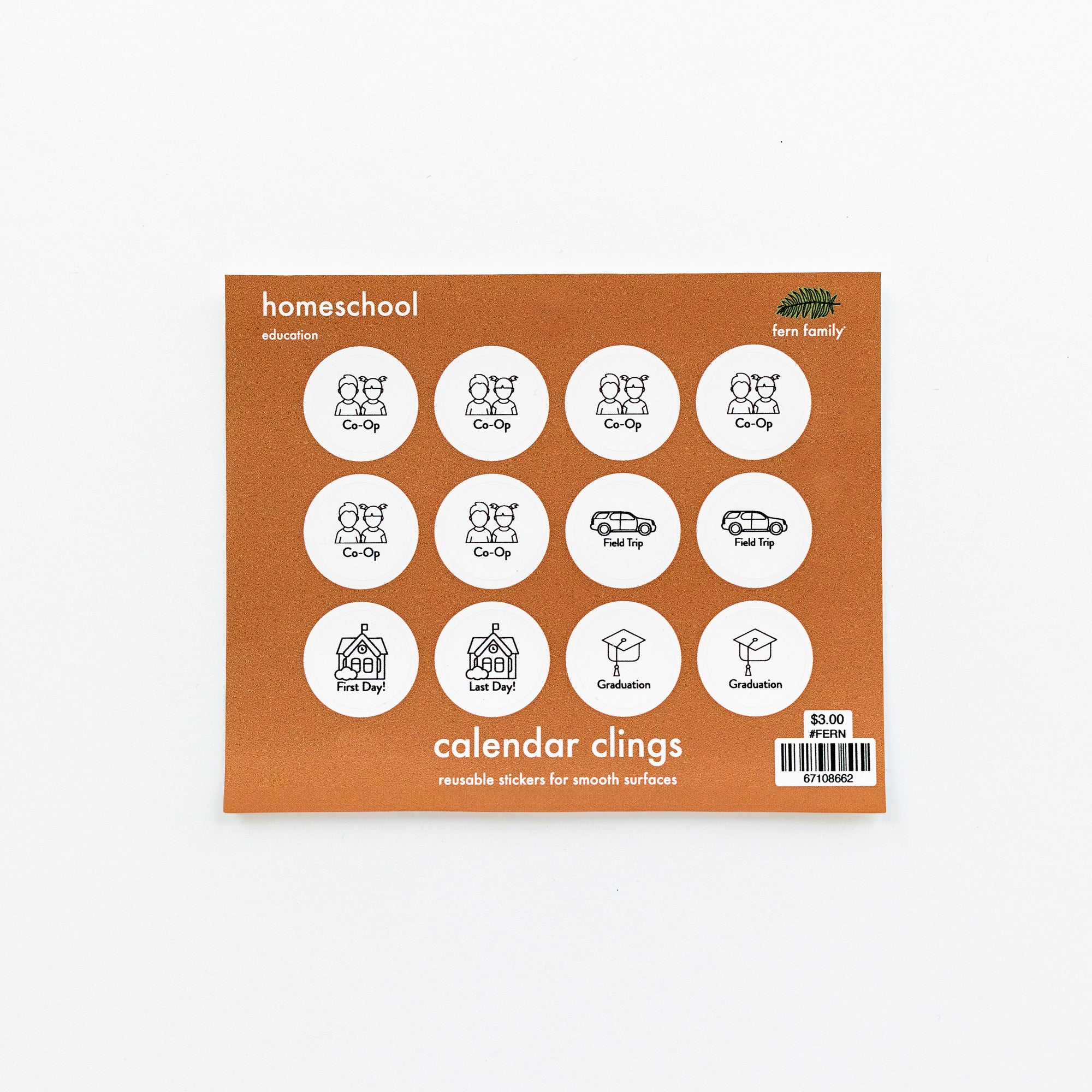 Education | Homeschool | Calendar Clings