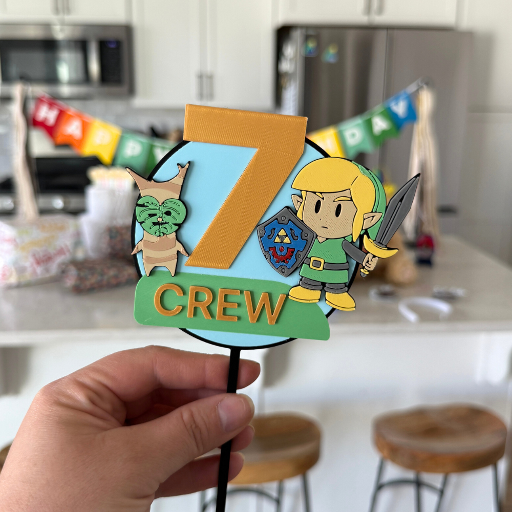 Custom Birthday Cake Topper | 3D Printed Character – The Fern Co.