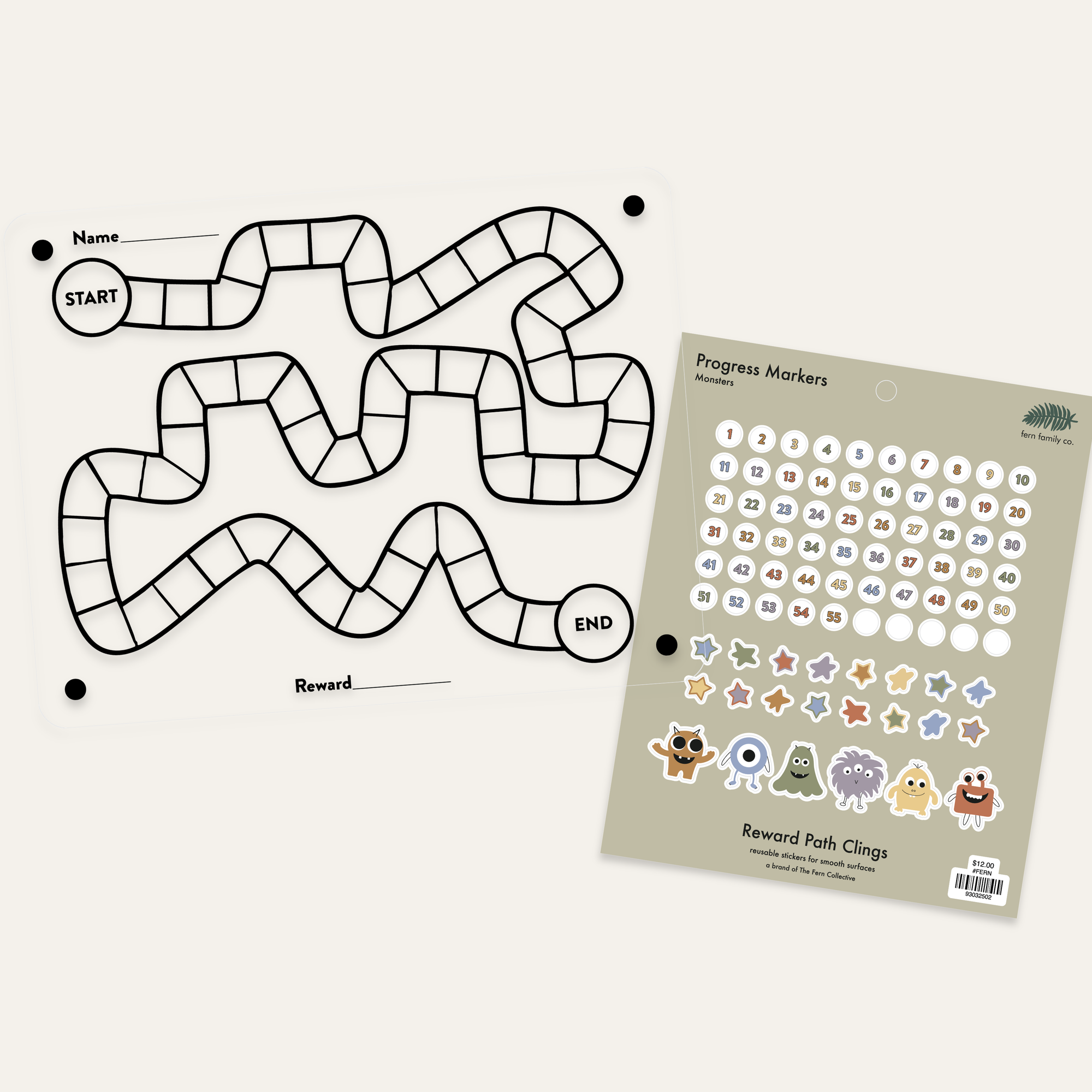 Reward Path Board | Monsters | Starter Bundle