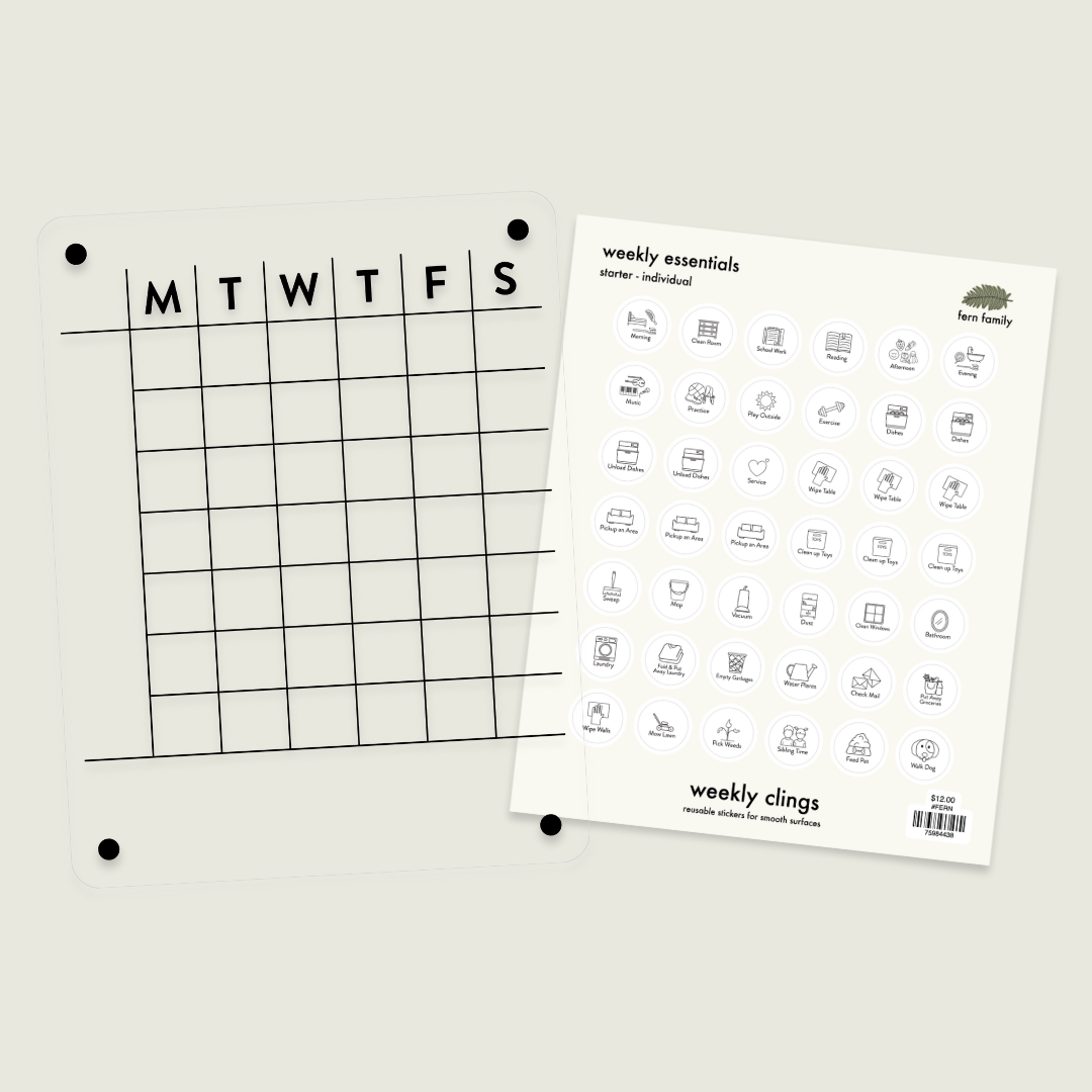 Weekly Board (vertical) | Starter Bundle