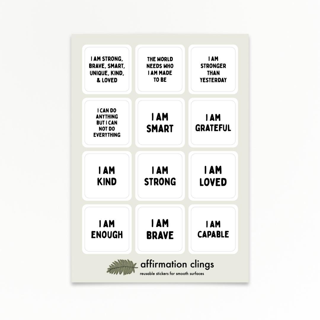 Affirmation | I am Sheet | Quote Clings