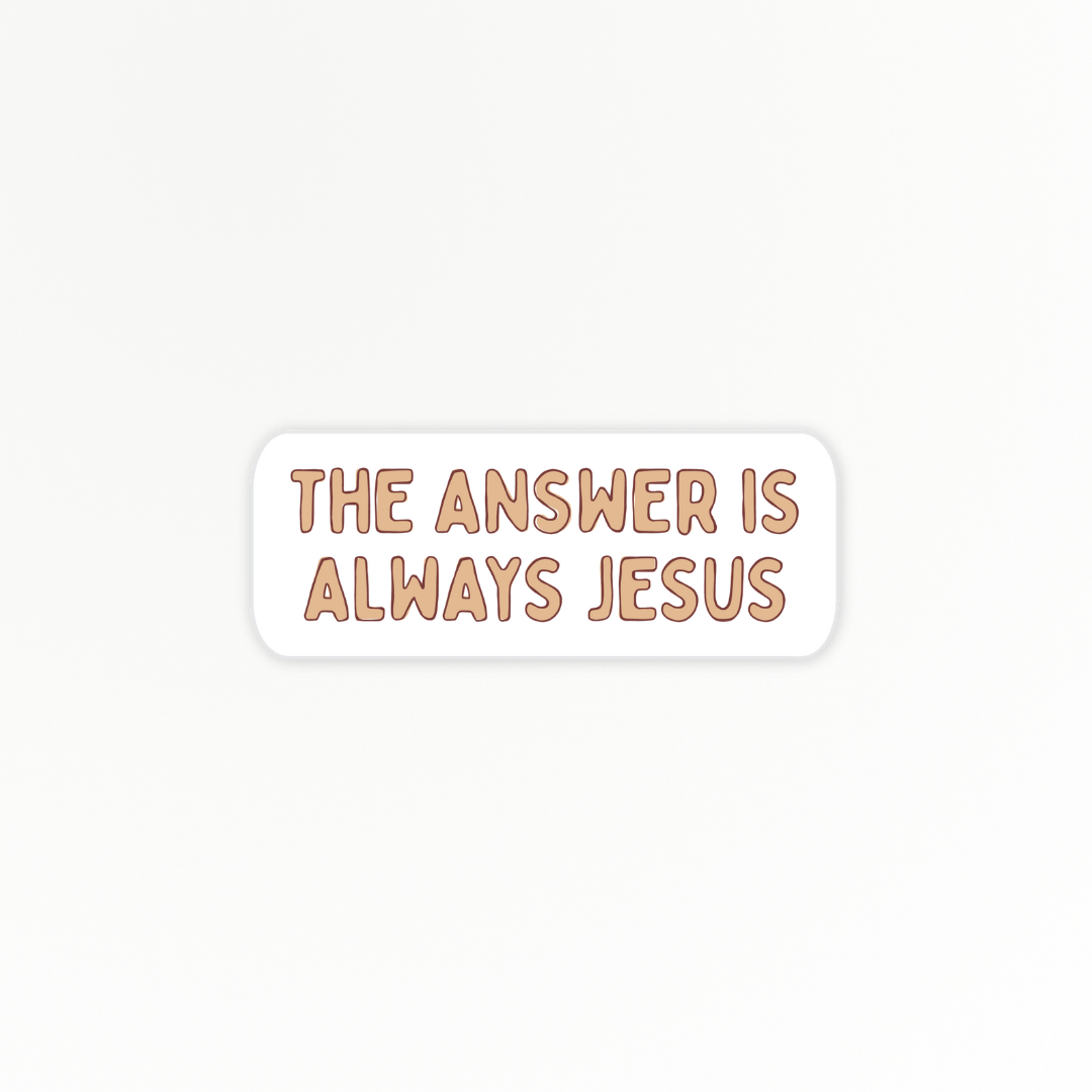 Faith | Answer is Jesus | Quote Clings