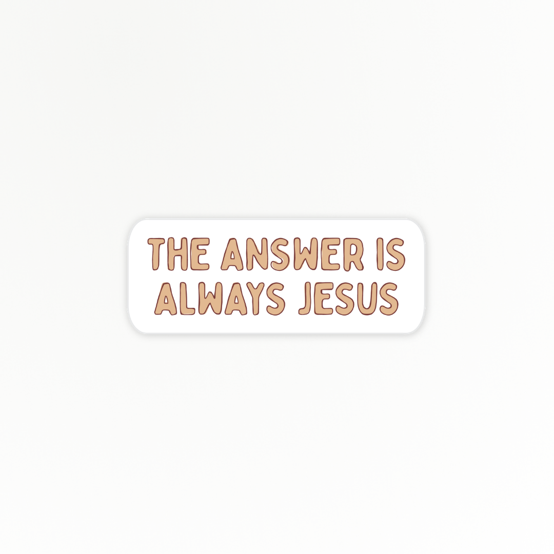 Faith | Answer is Jesus | Quote Clings