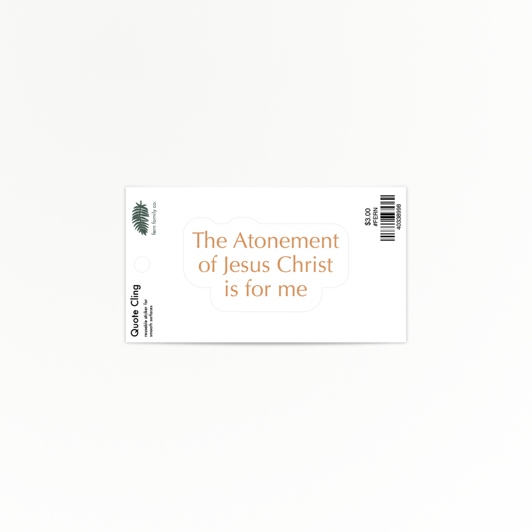 Faith | Atonement | Quote Clings