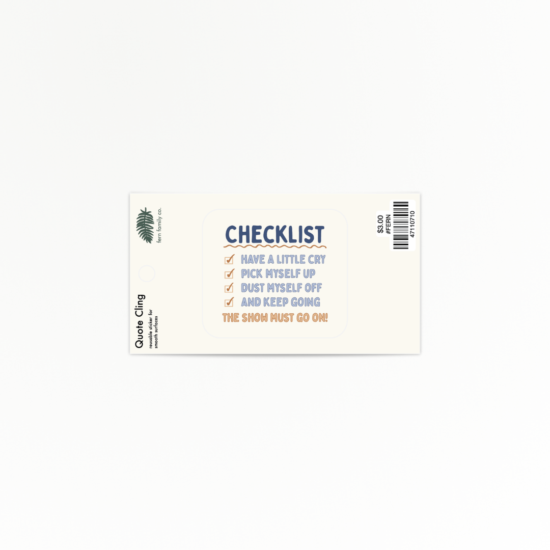 Uplifting | Checklist | Quote Clings