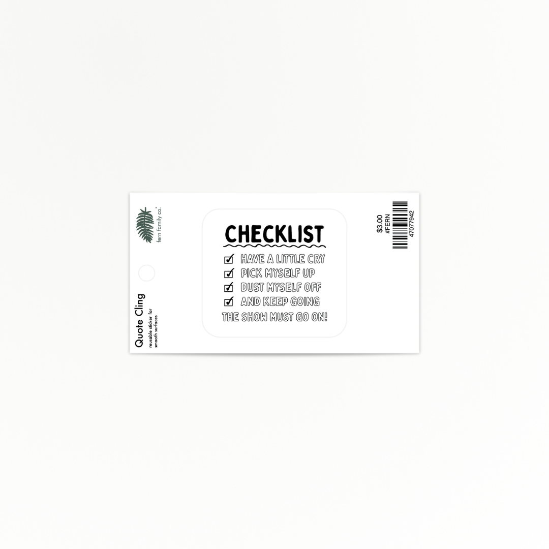 Uplifting | Checklist | Quote Clings