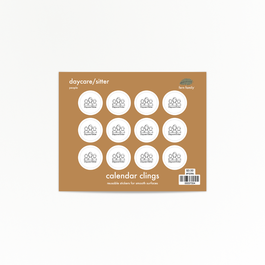People | Daycare/Sitter | Calendar Clings