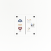 Name Your Feelings clings on a small square acrylic board with a divider