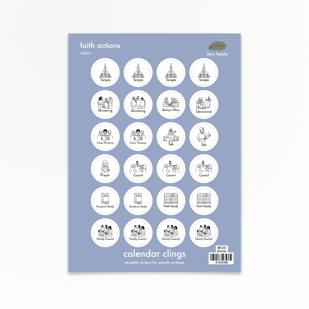 Religion | Faith Actions | Calendar Clings