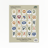 Feelings & Emotions cling sheet with 25 illustrated feelings, part of the Name Your Feelings set