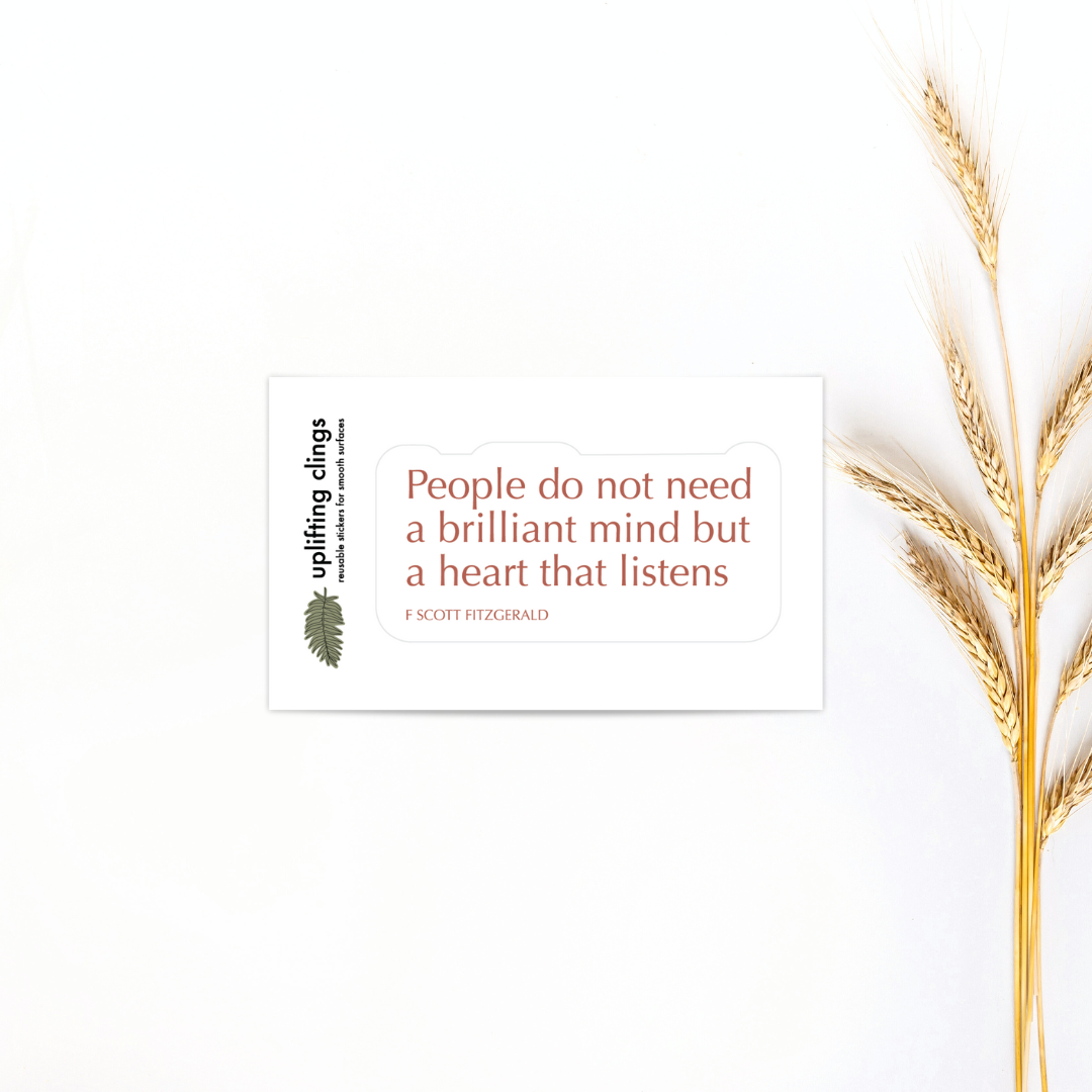 Uplifting | Heart Listens | Quote Clings