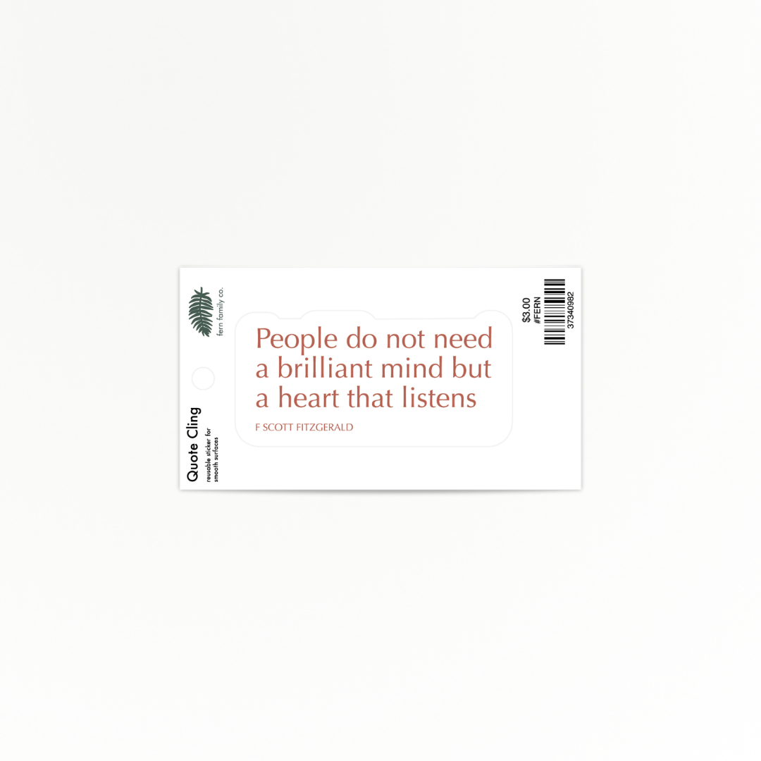 Uplifting | Heart Listens | Quote Clings
