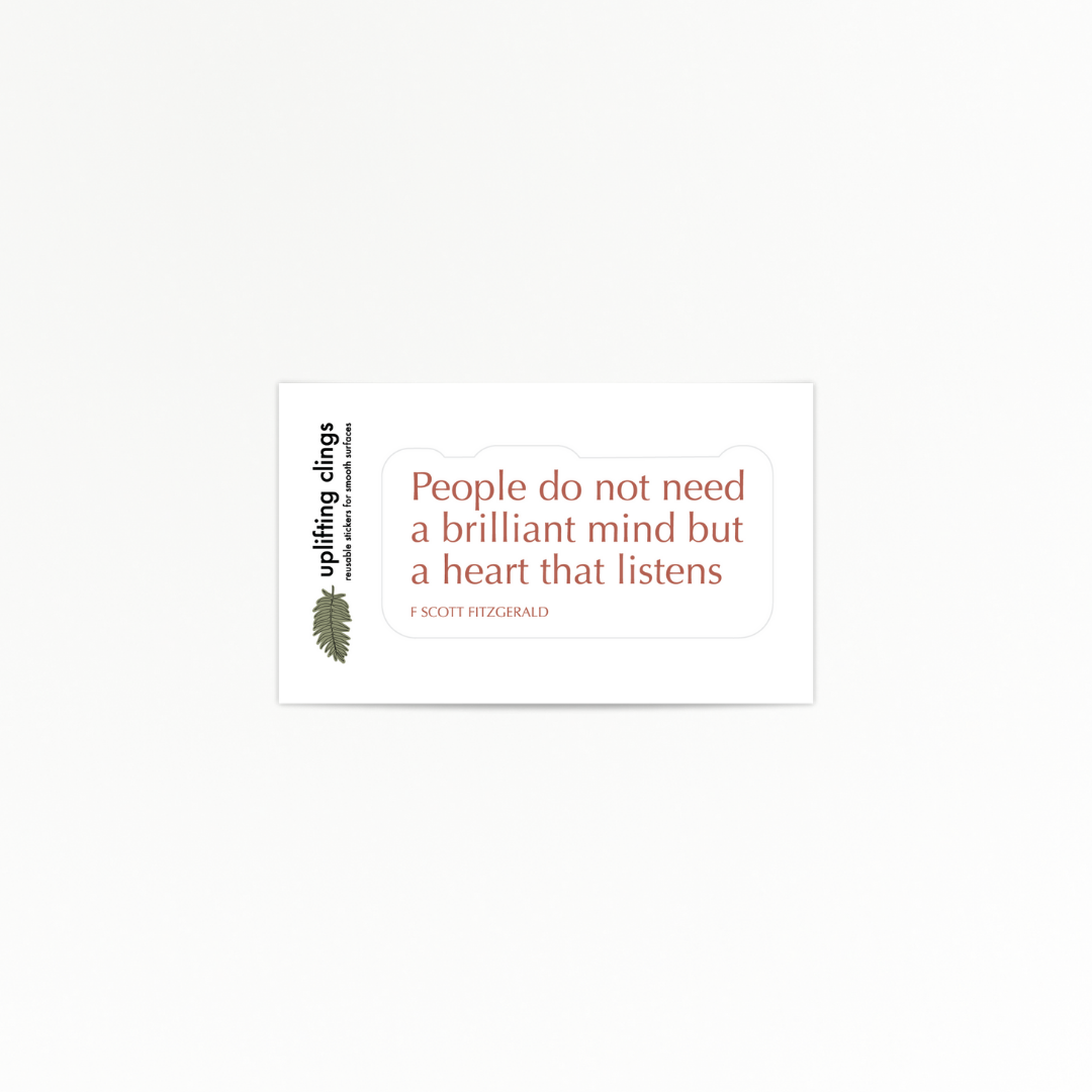 Uplifting | Heart Listens | Quote Clings