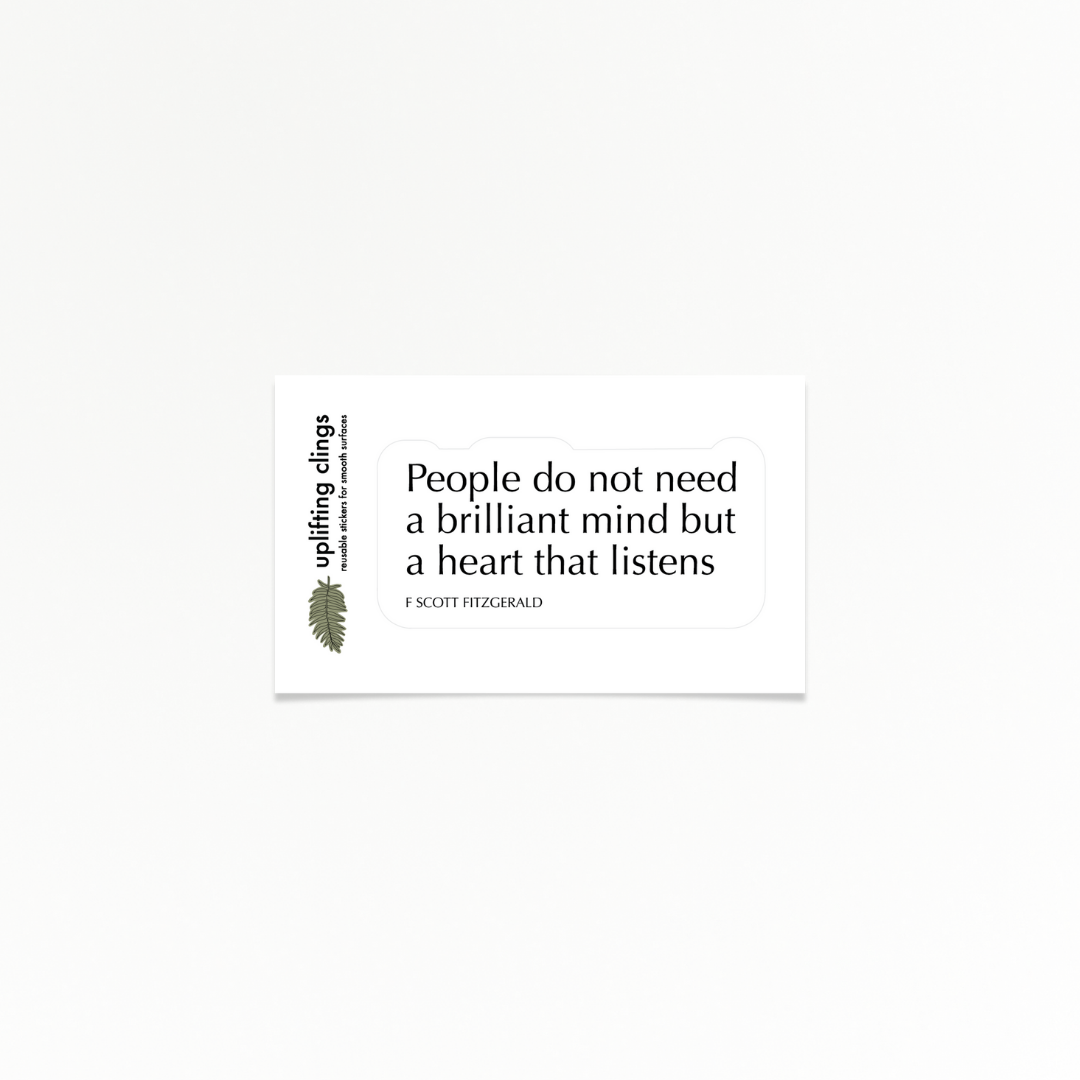 Uplifting | Heart Listens | Quote Clings