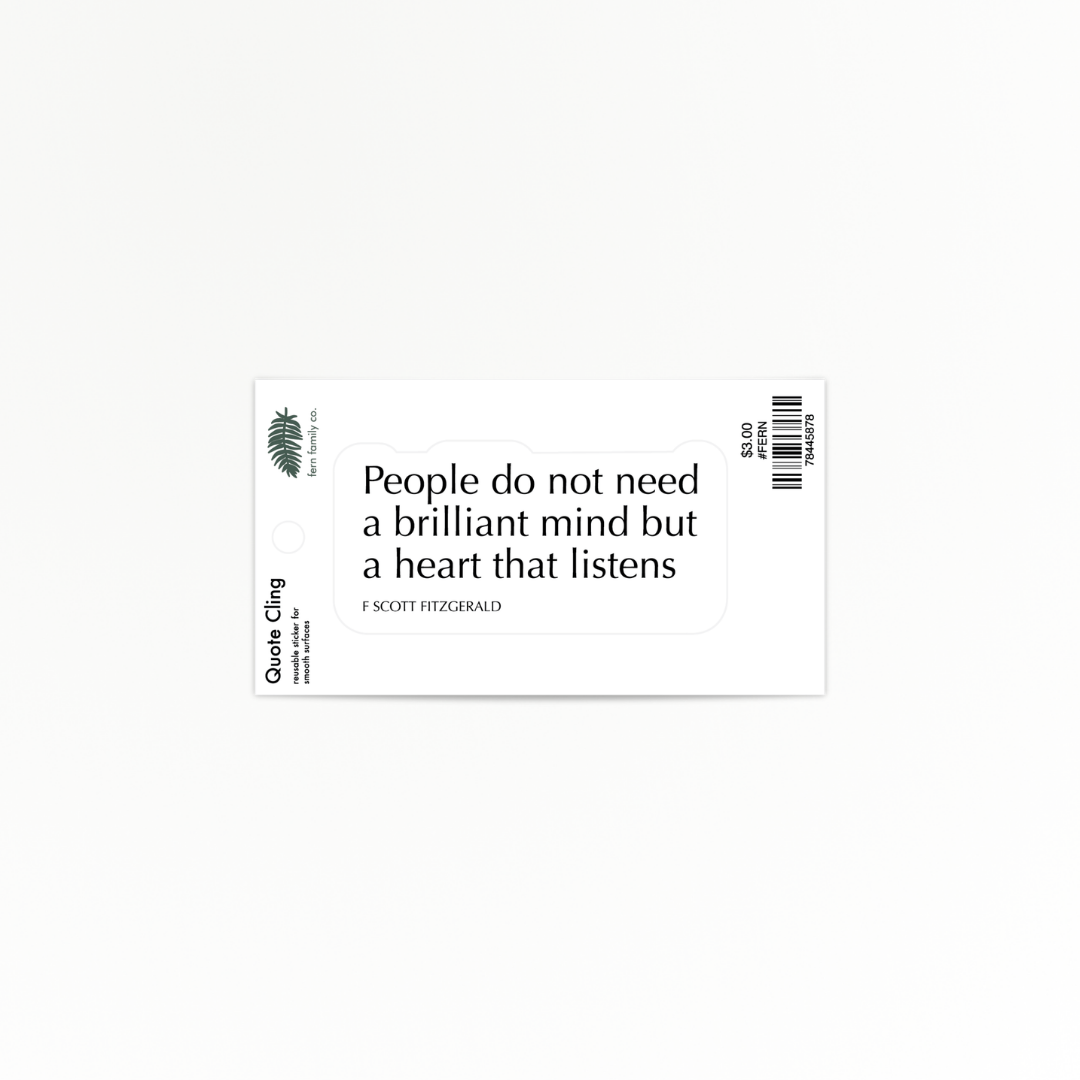 Uplifting | Heart Listens | Quote Clings