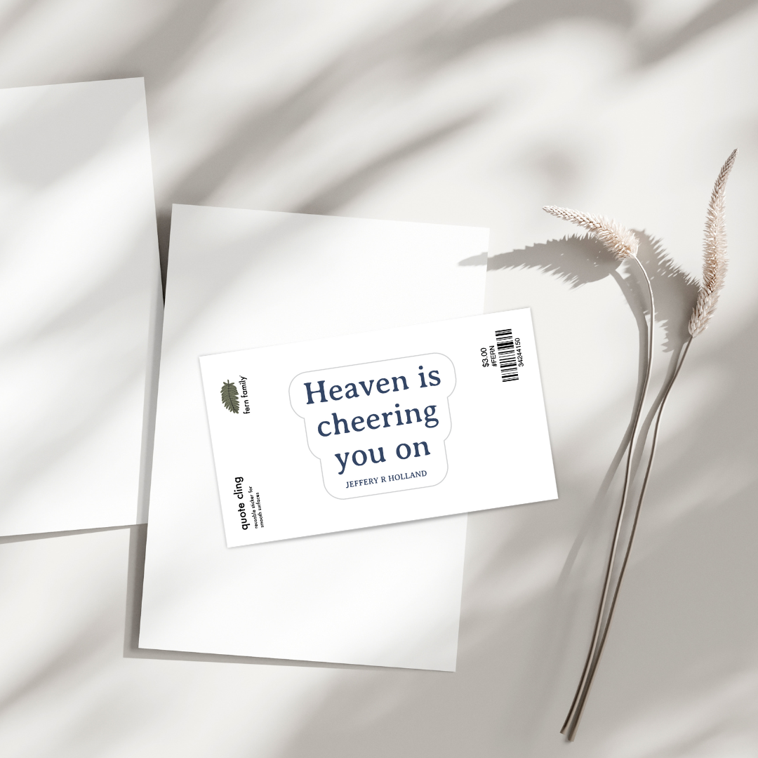 Faith | Heaven Cheering | Quote Clings