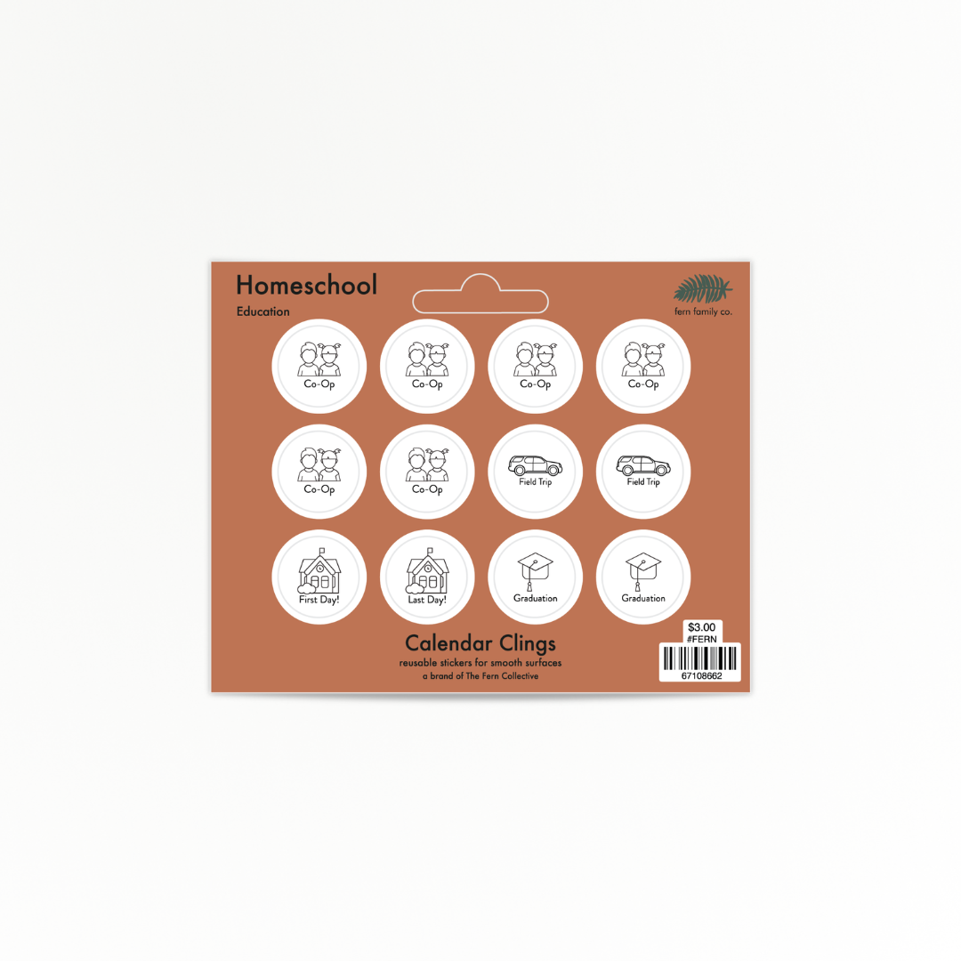 Education | Homeschool | Calendar Clings