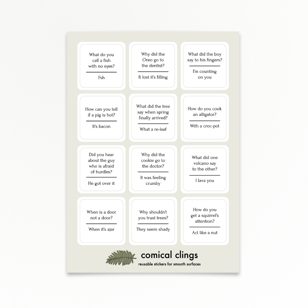 Comical | Kid Jokes | Quote Clings