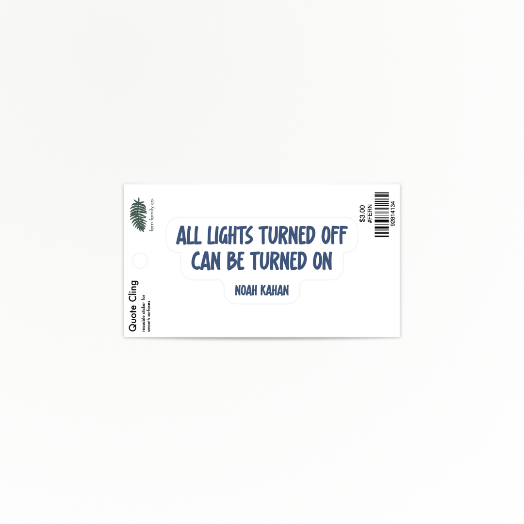 Uplifting | Lights | Quote Clings