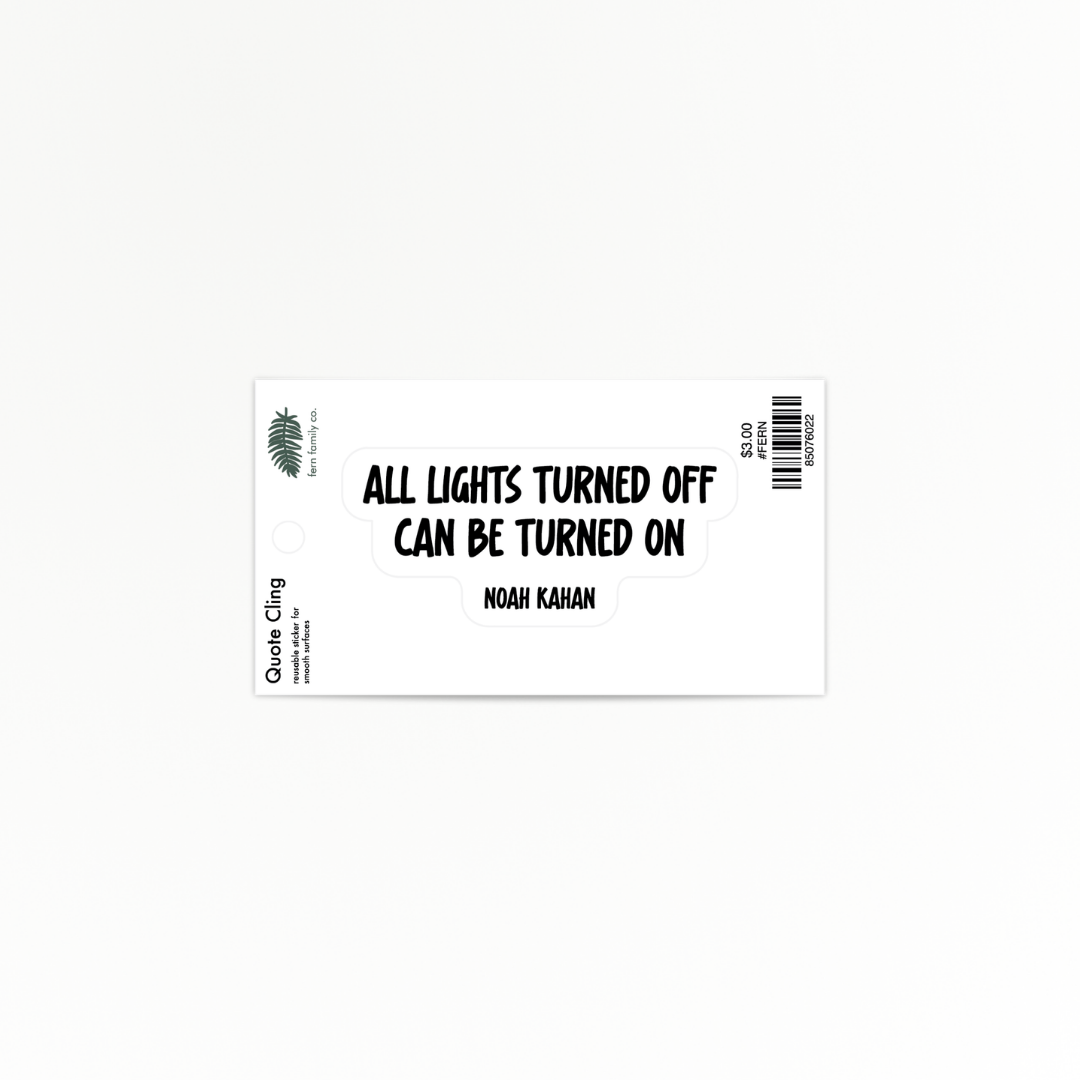 Uplifting | Lights | Quote Clings