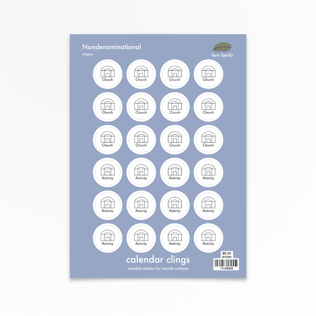Religion | Nondenominational | Calendar Clings