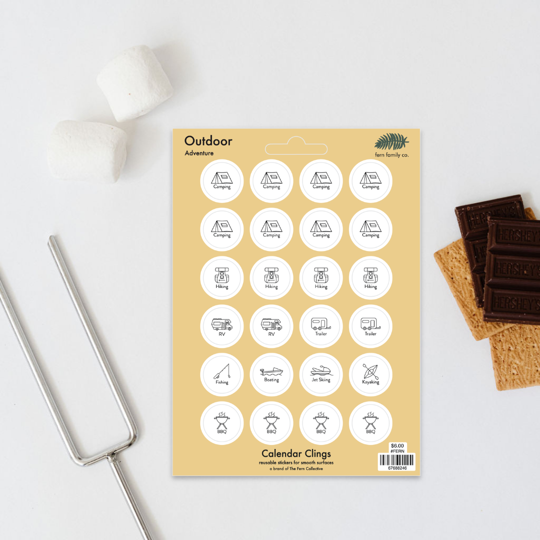 Adventure | Outdoor | Calendar Clings