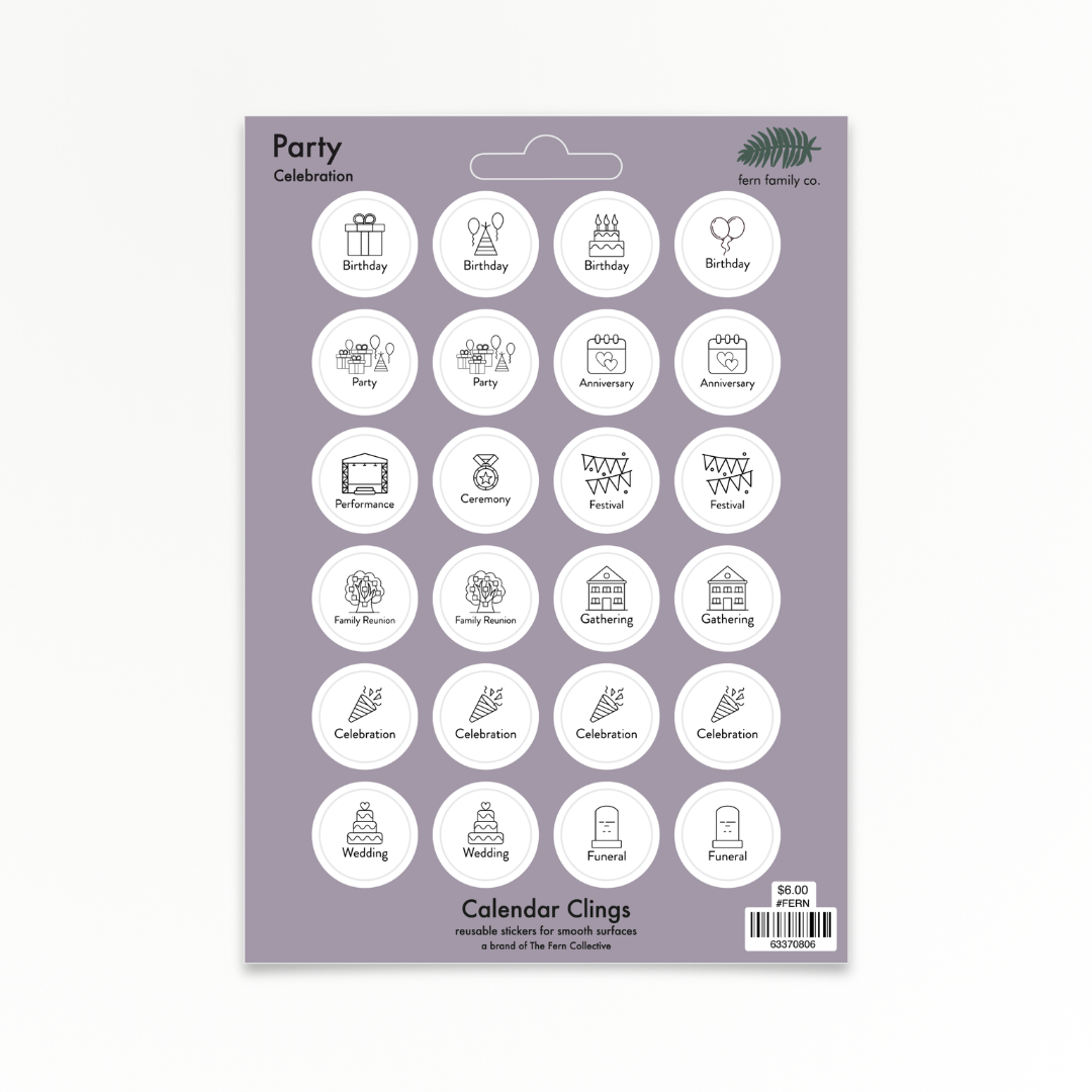 Celebration | Party | Calendar Clings