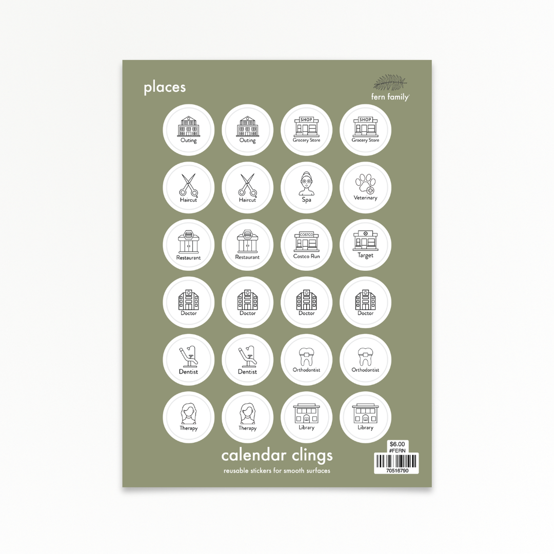 Places | Calendar Clings