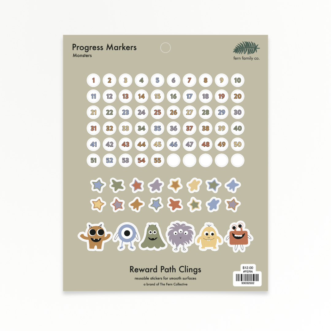 Progress Markers | Monsters | Reward Path Clings