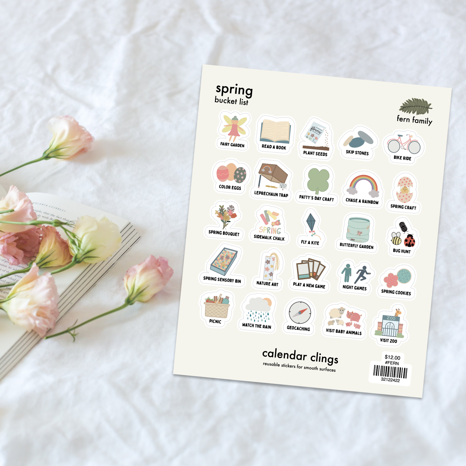 Spring Bucket List | Calendar Clings