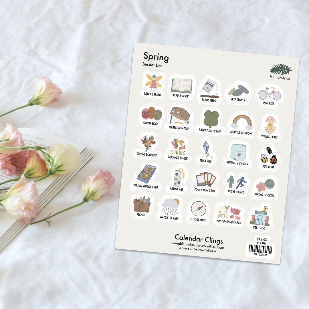 Spring Bucket List | Calendar Clings