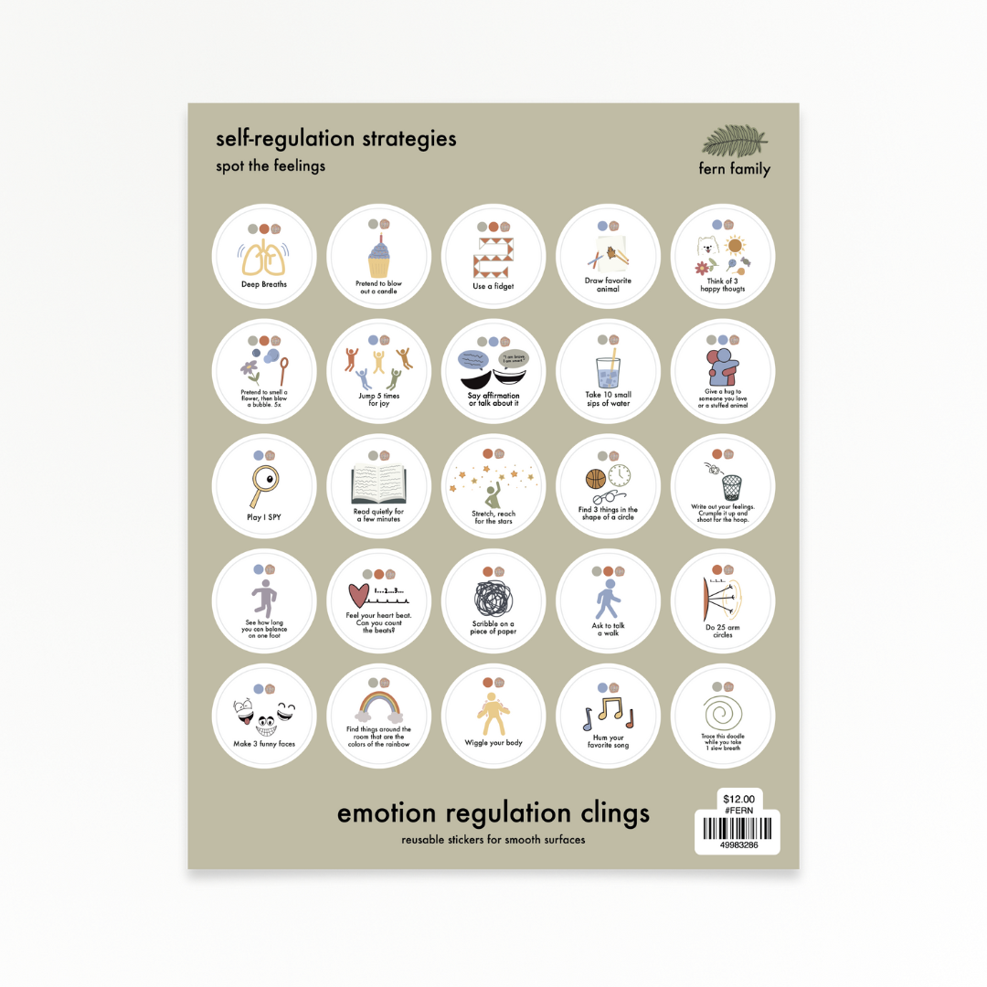 Self-Regulation Strategies | Spot the Feelings | Emotion Regulation Clings