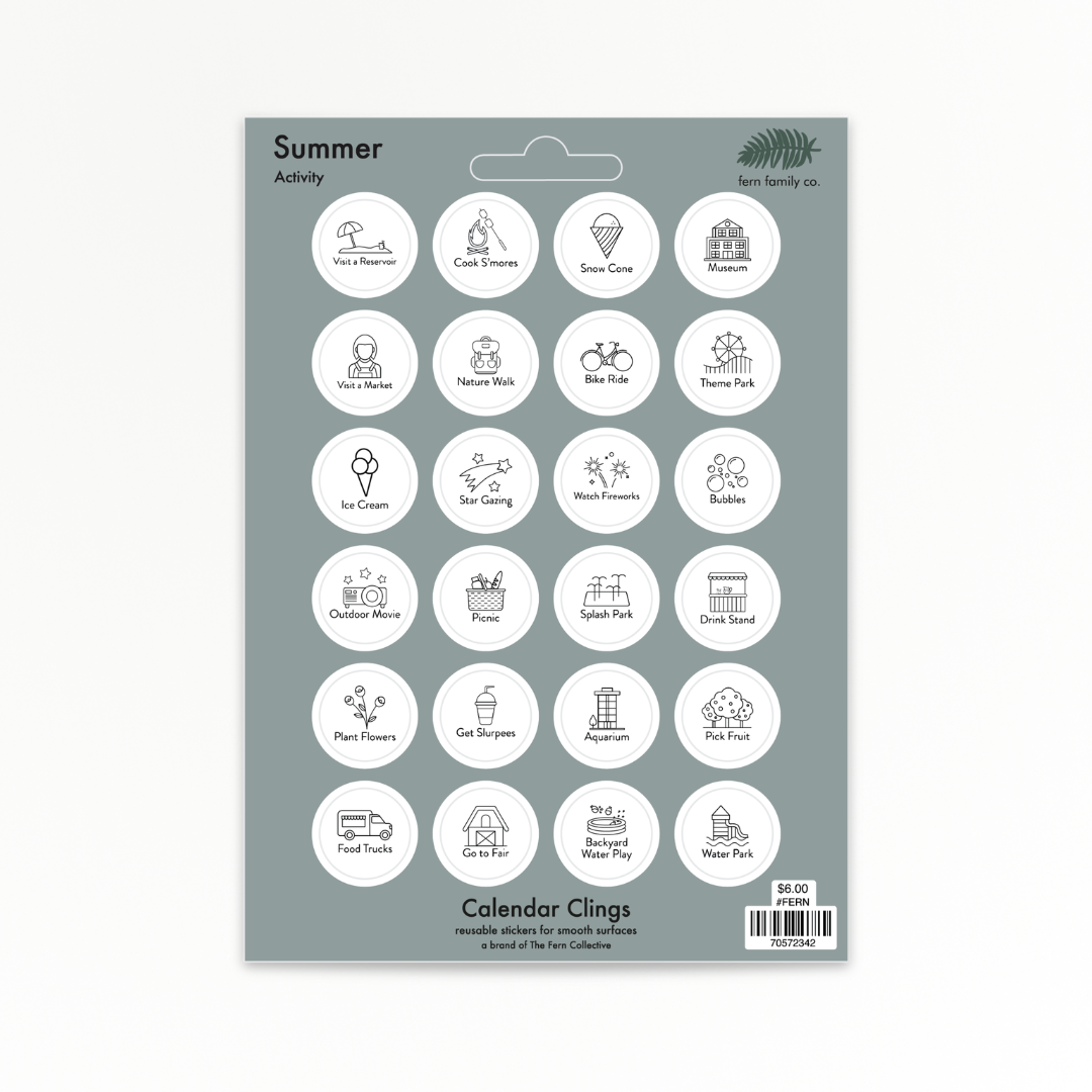 Activity | Summer Bucket List | Calendar Clings (OG)