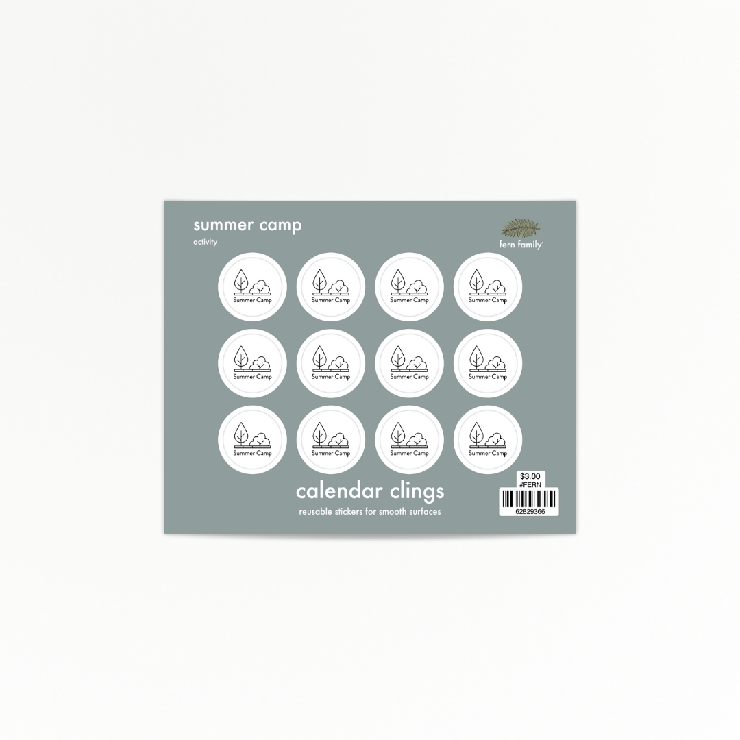 Activity | Summer Camp | Calendar Clings