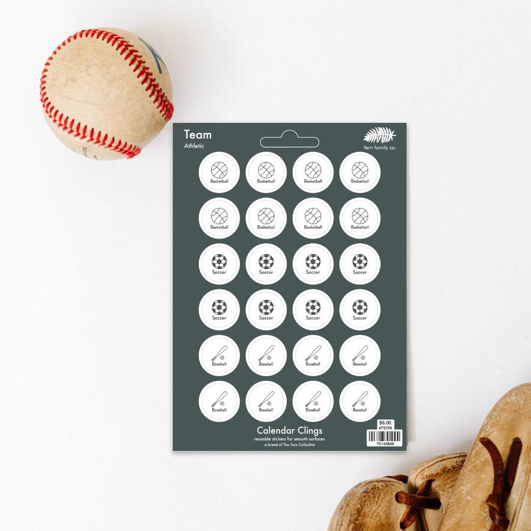Athletic | Team | Calendar Clings