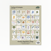 Feelings & Strategies Body Toolbox cling sheet with four color groups and 29 tools