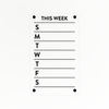 Weekly Overview Board | Magnetic