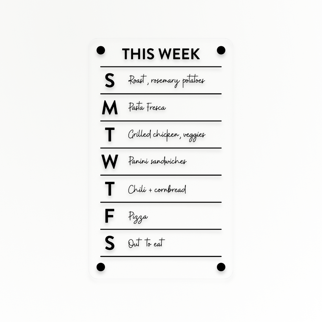 Weekly Overview Board | Magnetic