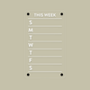 Weekly Overview Board | Magnetic