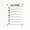 Weekly Overview Board | Magnetic