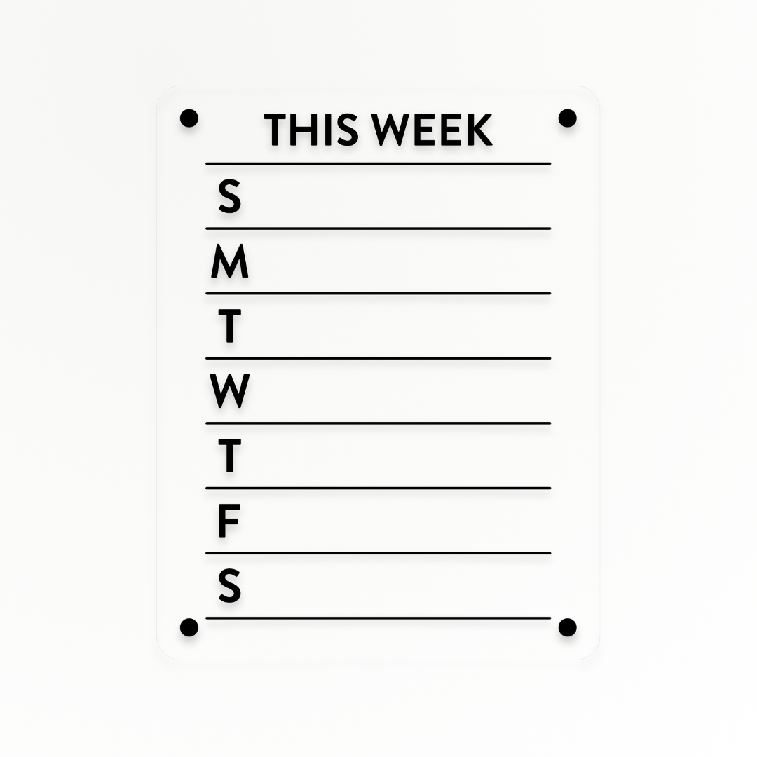 Weekly Overview Board | Magnetic