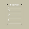 Weekly Overview Board | Magnetic