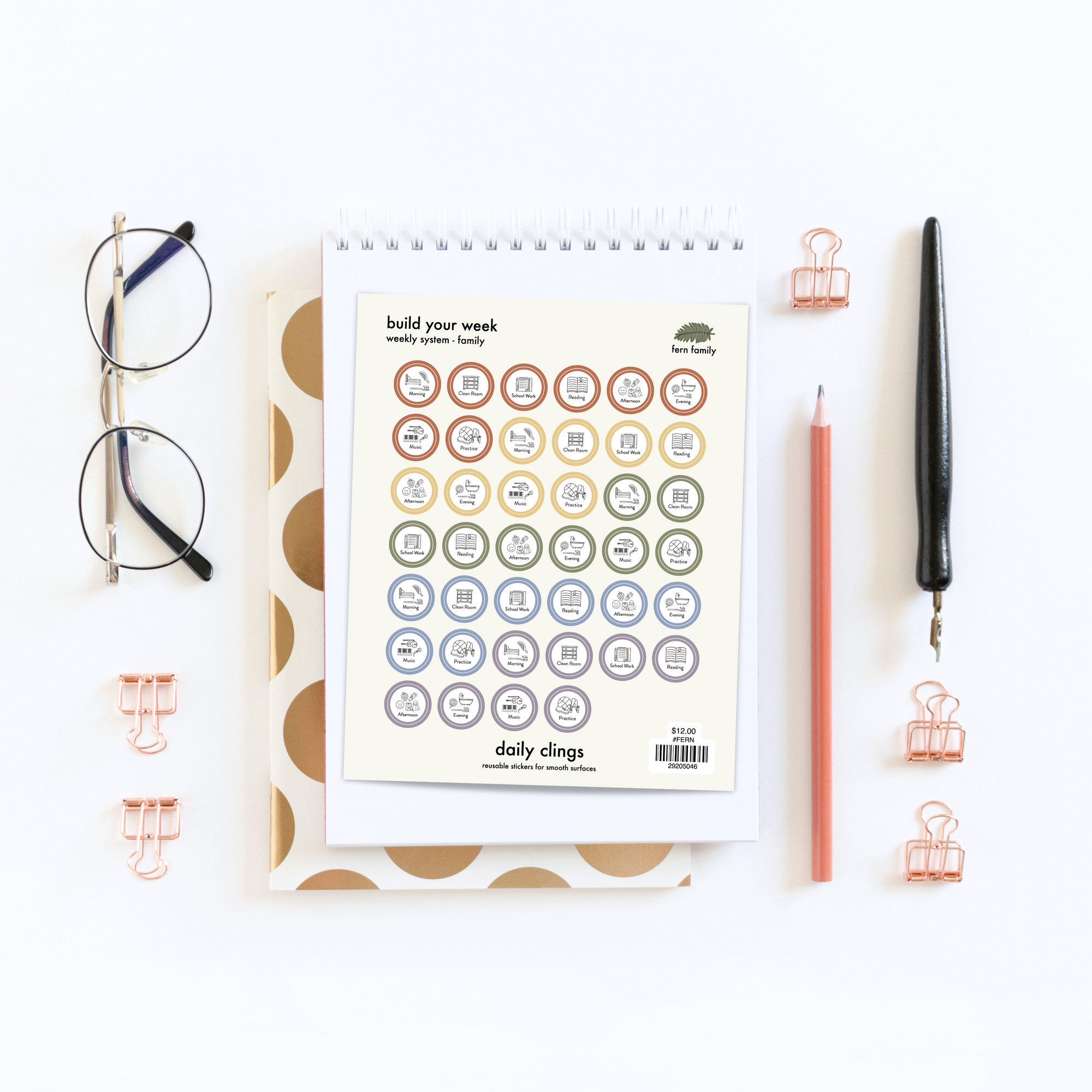 Weekly Essentials | Starter - Family | Weekly Clings