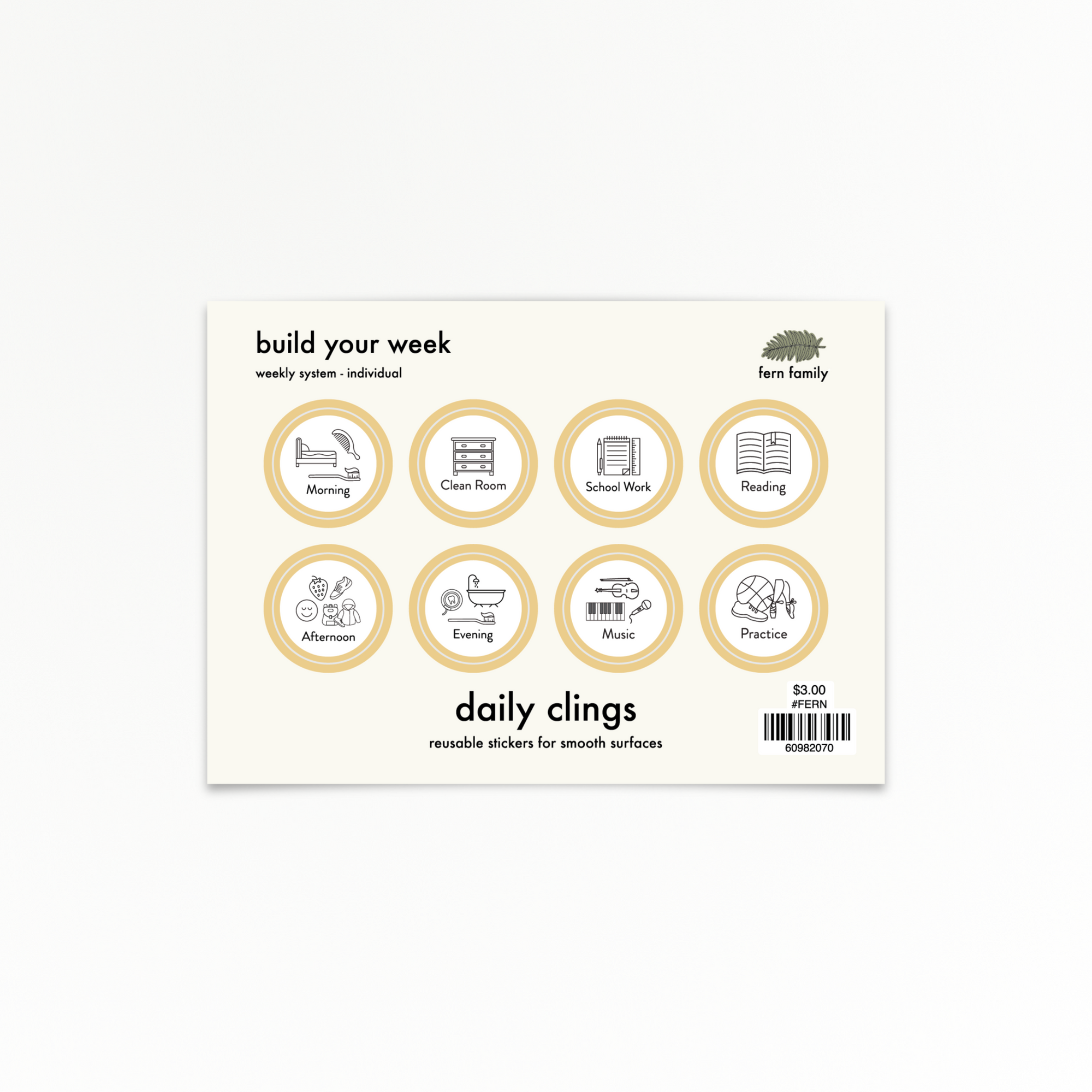 Weekly Essentials | Individual | Weekly Clings